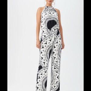 Trina Turk Monochrome Patterned Jumpsuit